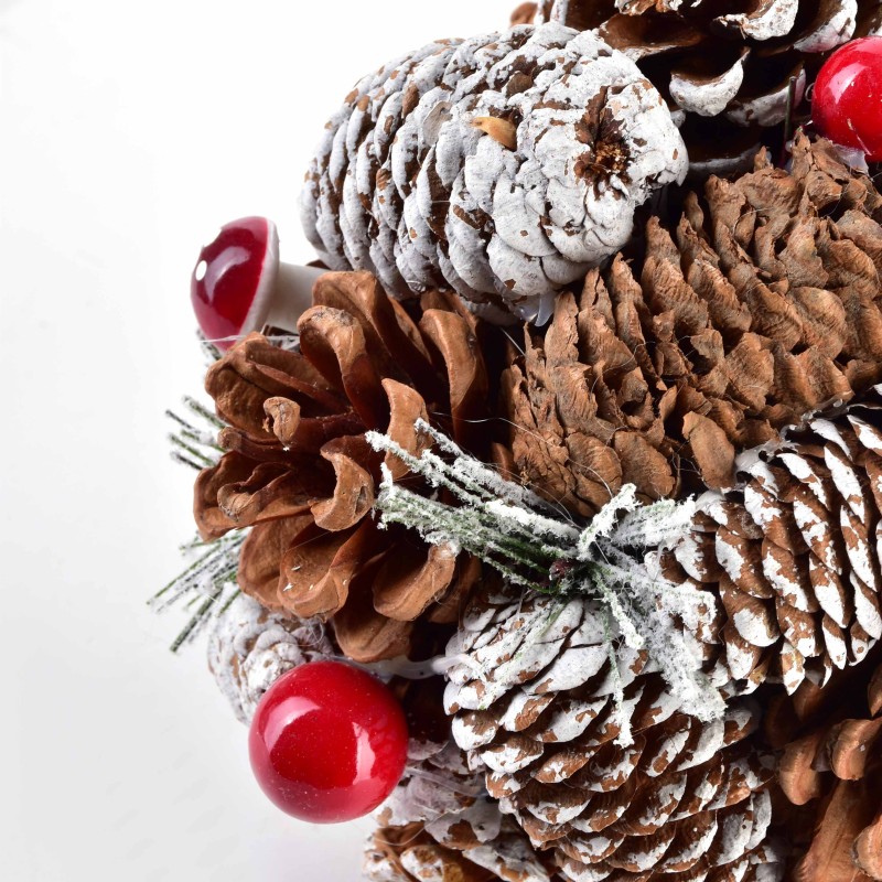 Dekoracja kula do zawieszenia 15cm SANTA LILA
