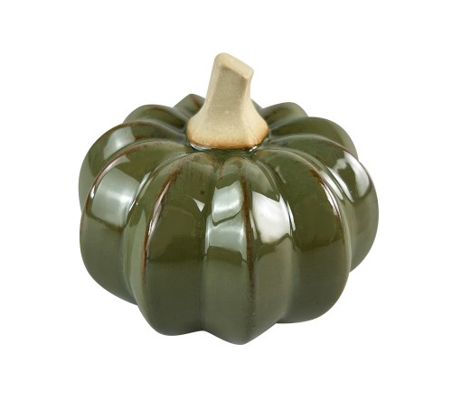 Figura ceramiczna dynia 11,5x11,5xh9cm MAVE zielona
