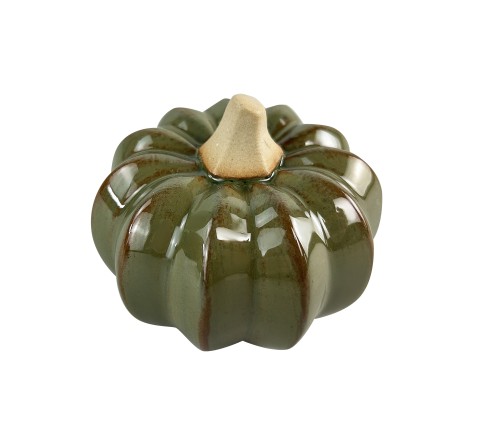 Figura ceramiczna dynia 9x9x7cm MAVE zielona