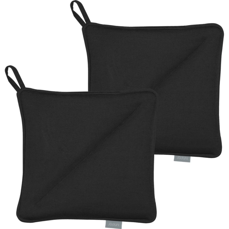 Łapka kuchenna 2 sztuki Soft Black