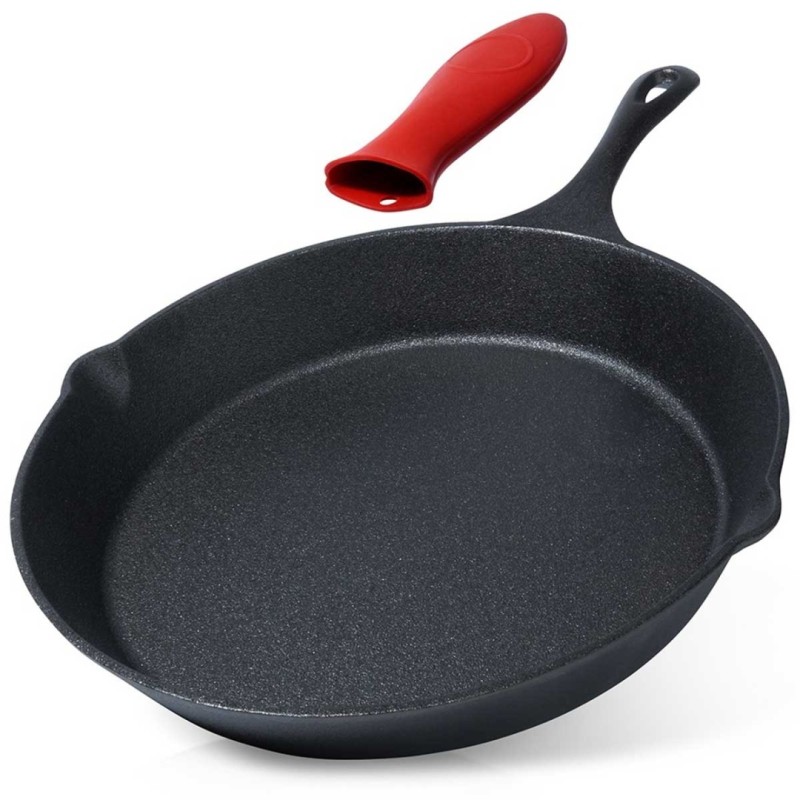 Patelnia grillowa żeliwna 30cm z silikonową nakładką CAST LINE