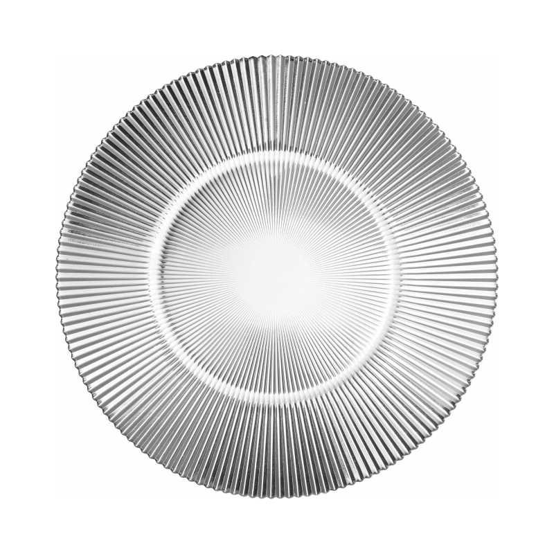 Talerz płytki szklany Aura 28 cm