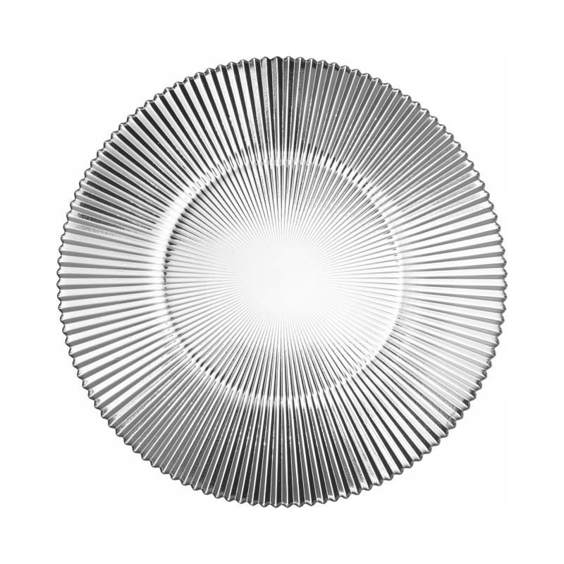 Talerz płytki szklany Aura 22,5 cm