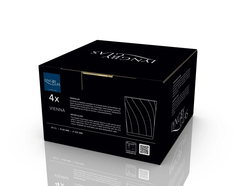 Szklanki do wody 4 szt. Vienna 300 ml różowe