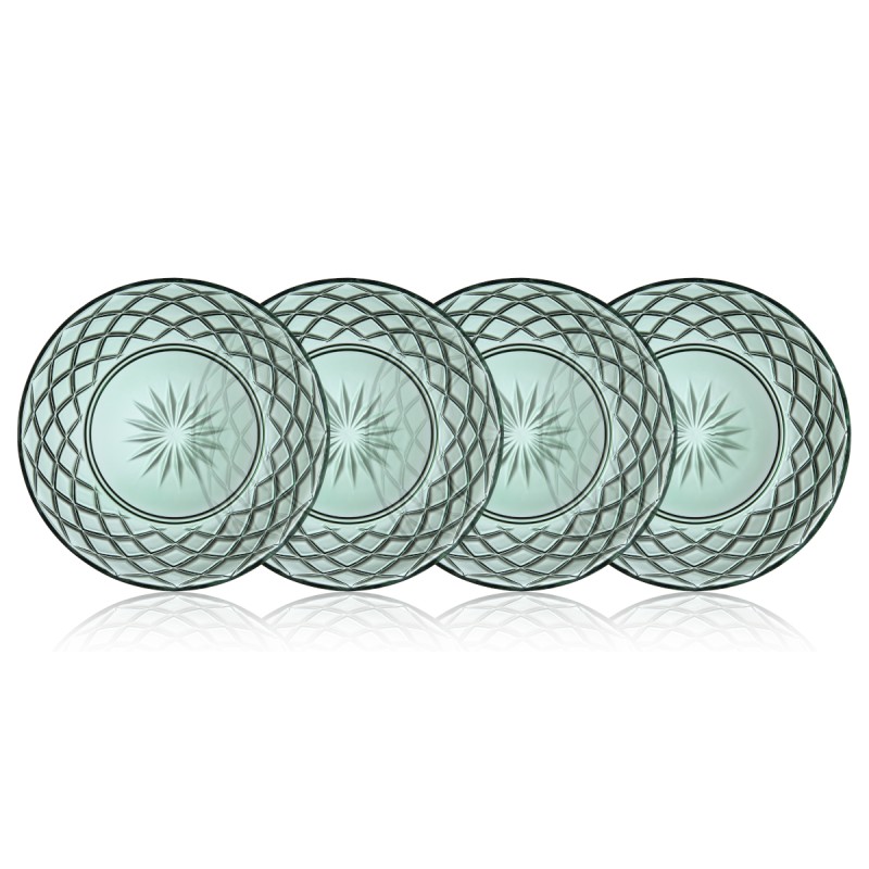 Talerze Sorrento 21 cm 4 sztuki zielone