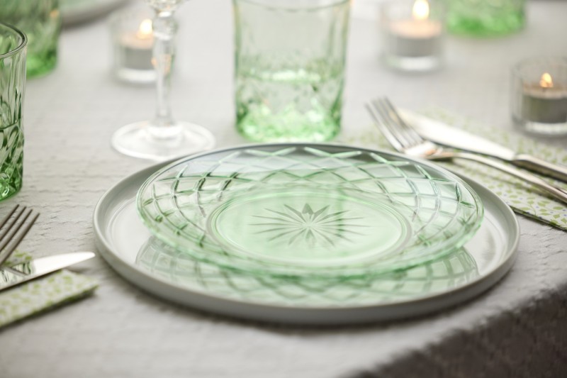 Talerze Sorrento 21 cm 4 sztuki zielone