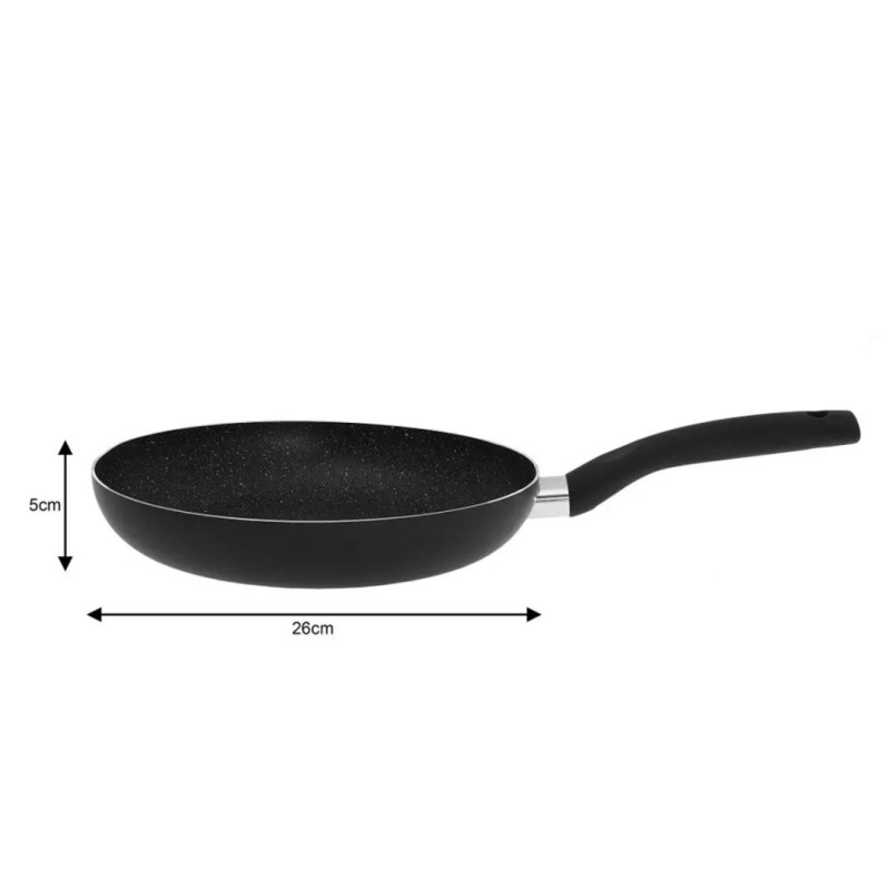 Patelnia z powłoką marmurkową KINGHOFF MARMO 26cm