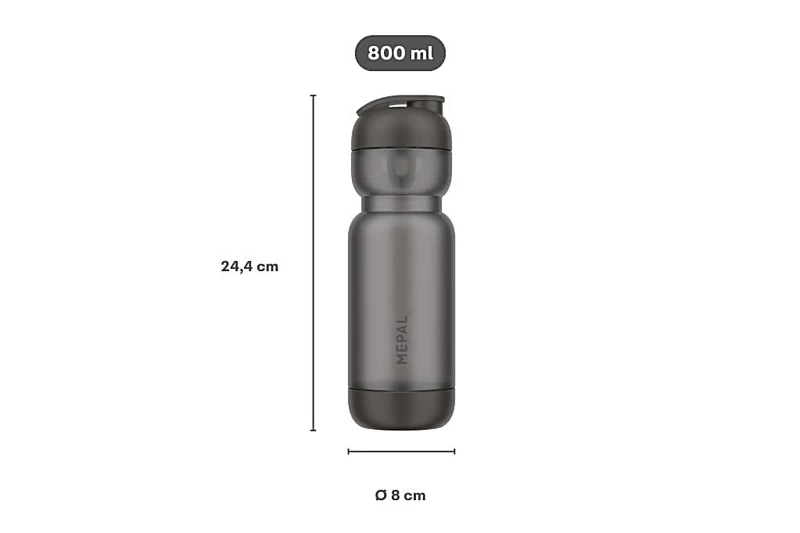 Shaker sportowy Active 800 ml Graphite Black