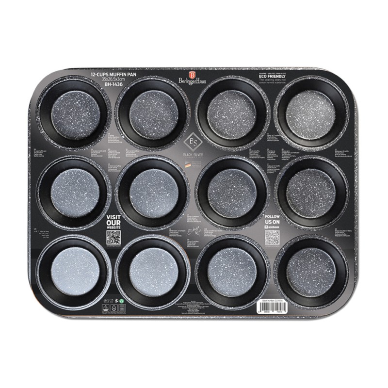 Forma blacha do pieczenia 12 muffinek BERLINGER HAUS