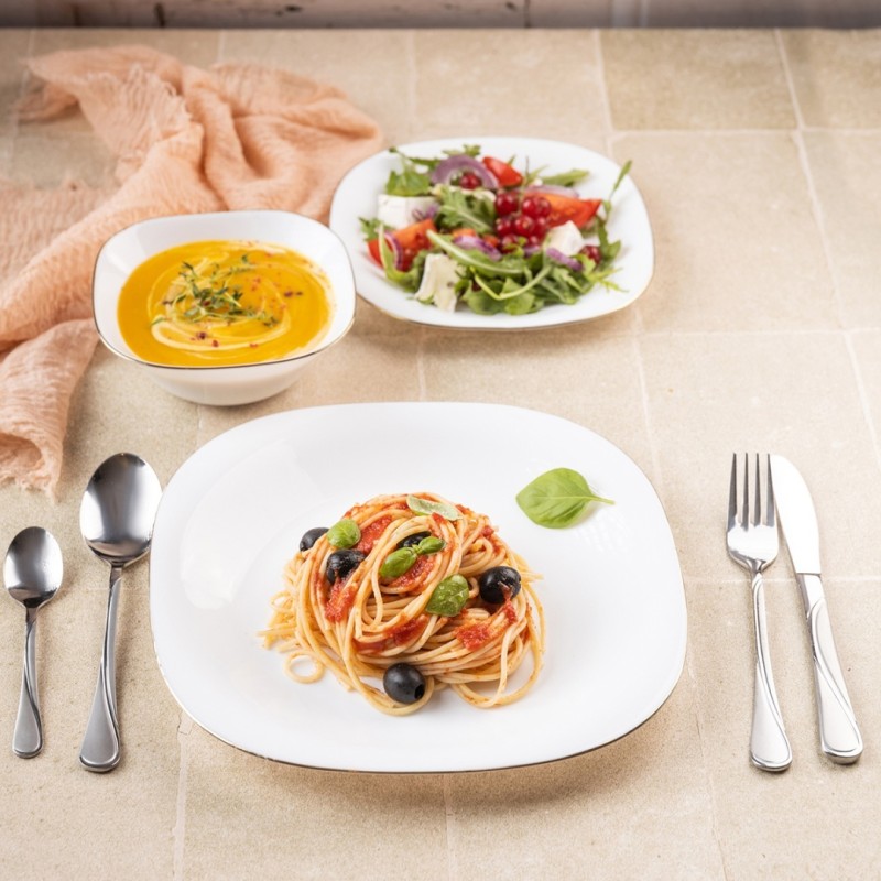 Zestaw komplet obiadowy na 6 osób TOPAZ  18 elem. KINGHOFF