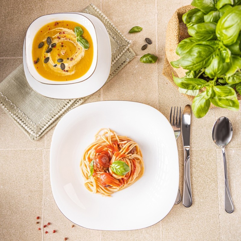 Zestaw komplet obiadowy na 6 osób TOPAZ  18 elem. KINGHOFF