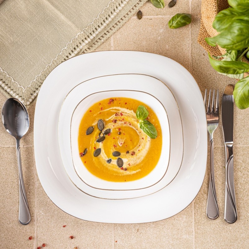 Zestaw komplet obiadowy na 6 osób TOPAZ  18 elem. KINGHOFF