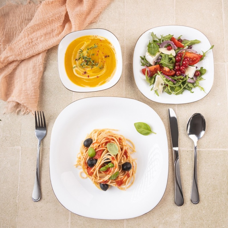 Zestaw komplet obiadowy na 6 osób TOPAZ  18 elem. KINGHOFF