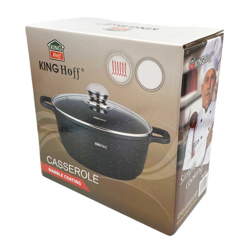 Garnek z powłoka marmurkową 2,3 l KINGHOFF 20cm