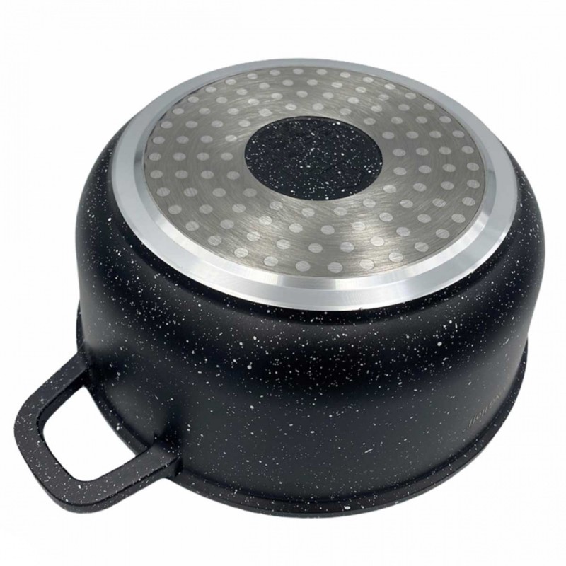Garnek z powłoka marmurkową 4,5 l KINGHOFF 24cm