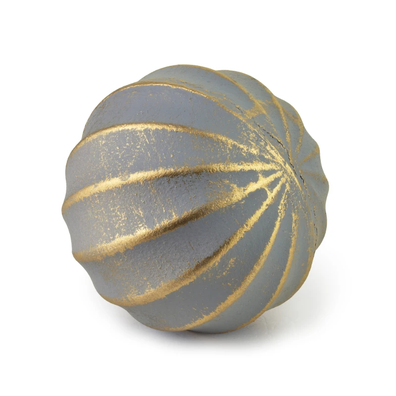 Kula dekoracyjna 7cm szara SAGGIO BEIGE