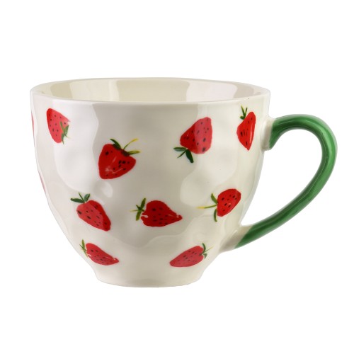 Kubek 400ml 11x15x9cm TRUSCI  truskawka