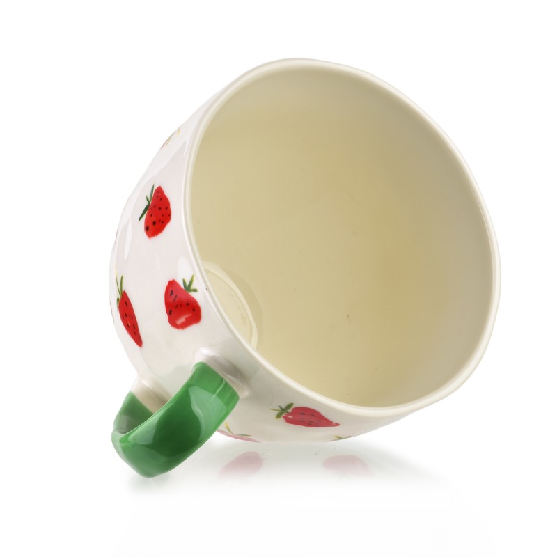 Kubek 400ml 11x15x9cm TRUSCI  truskawka