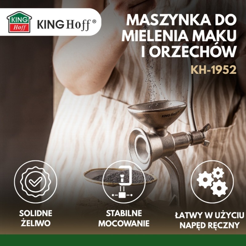 Maszynka do mielenia maku orzechów KINGHOFF