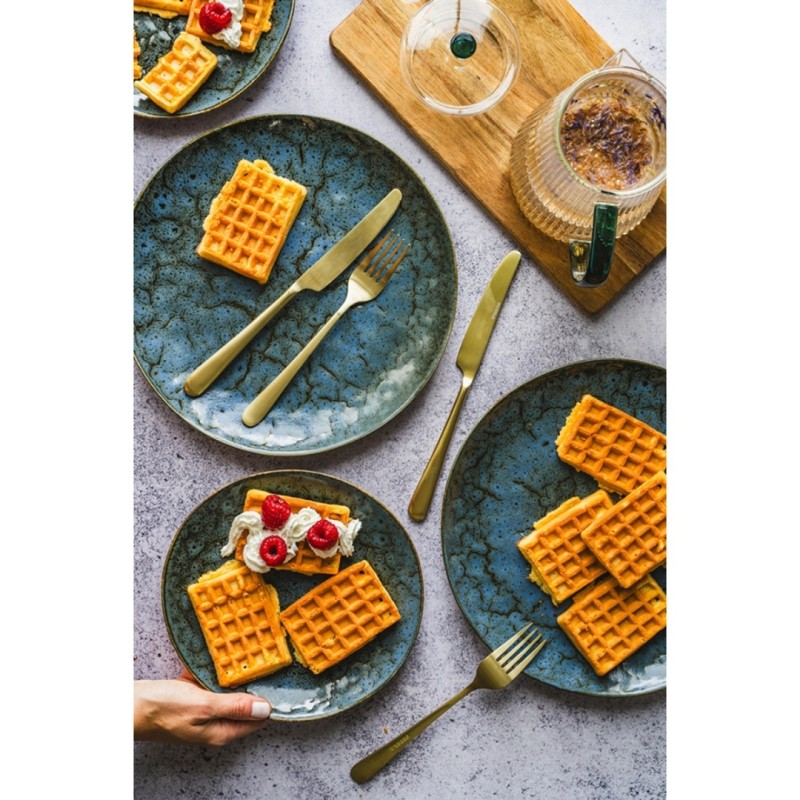 Komplet serwis obiadowy 6 osób OMBRES 18 elem. NAVY GREY