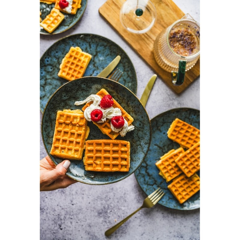 Komplet serwis obiadowy 6 osób OMBRES 18 elem. NAVY GREY