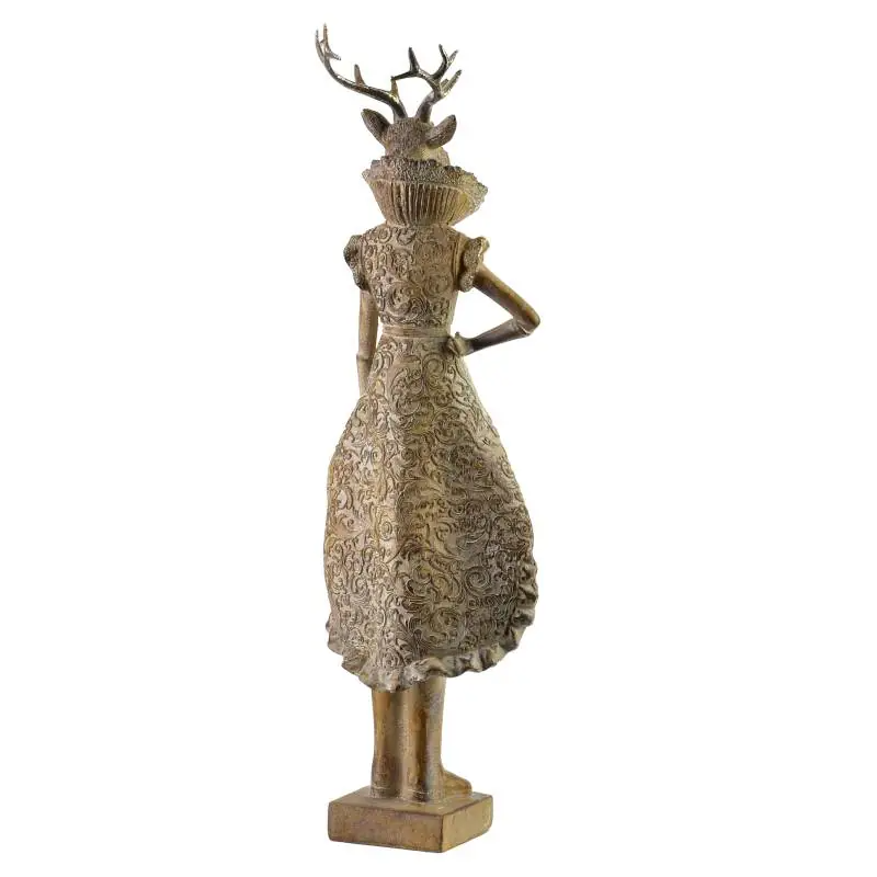 Figura Łoś dziewczyna13,5x10,5x43cm SANTA LILA