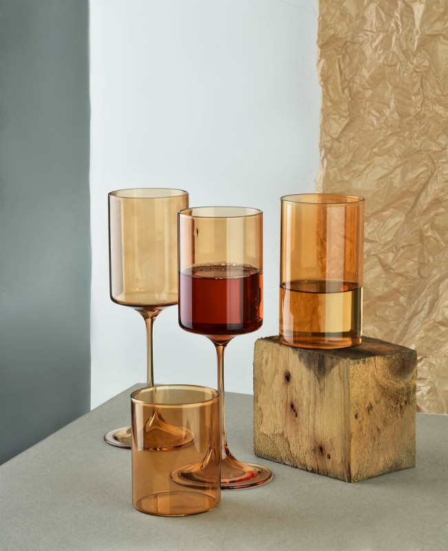 Komplet 4 kieliszków 300ml borokrzemowe 7x7xh22cm ROMANE