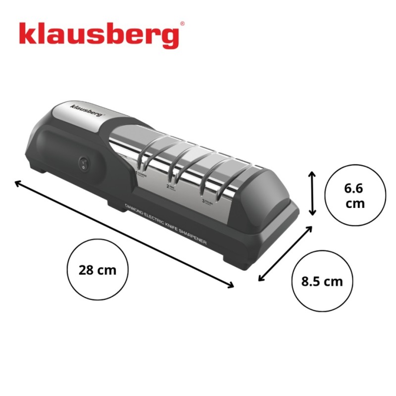 Ostrzałka elektryczna do noży diamentowa KLAUSBERG