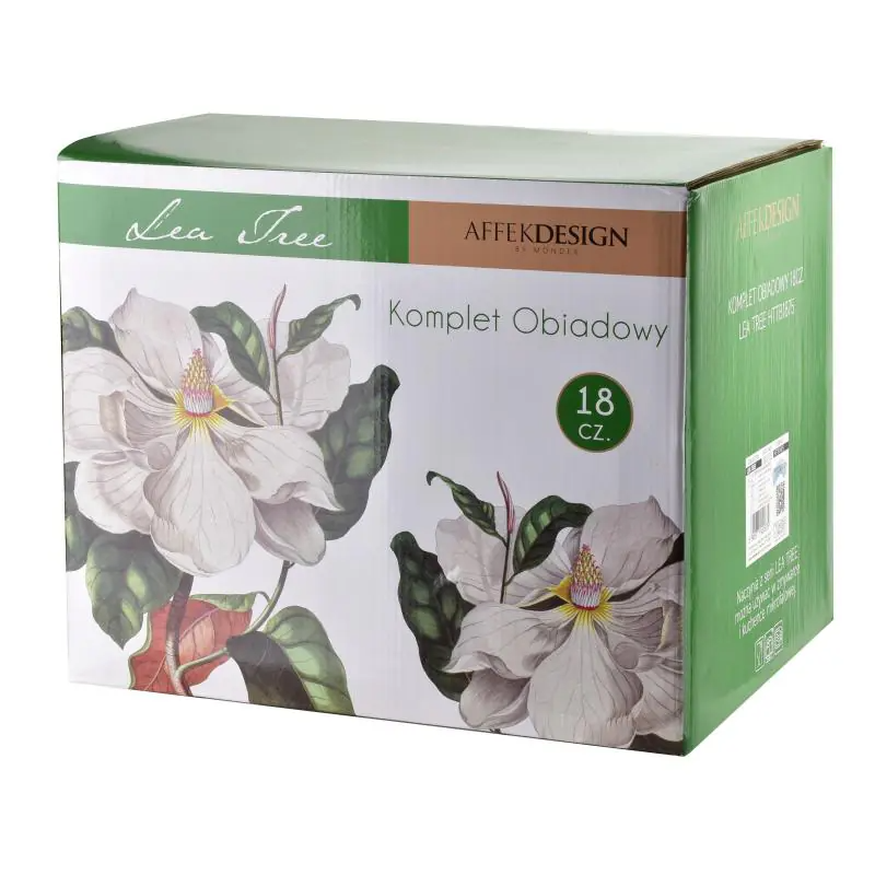 Komplet zestaw obiadowy 18części LEA TREE