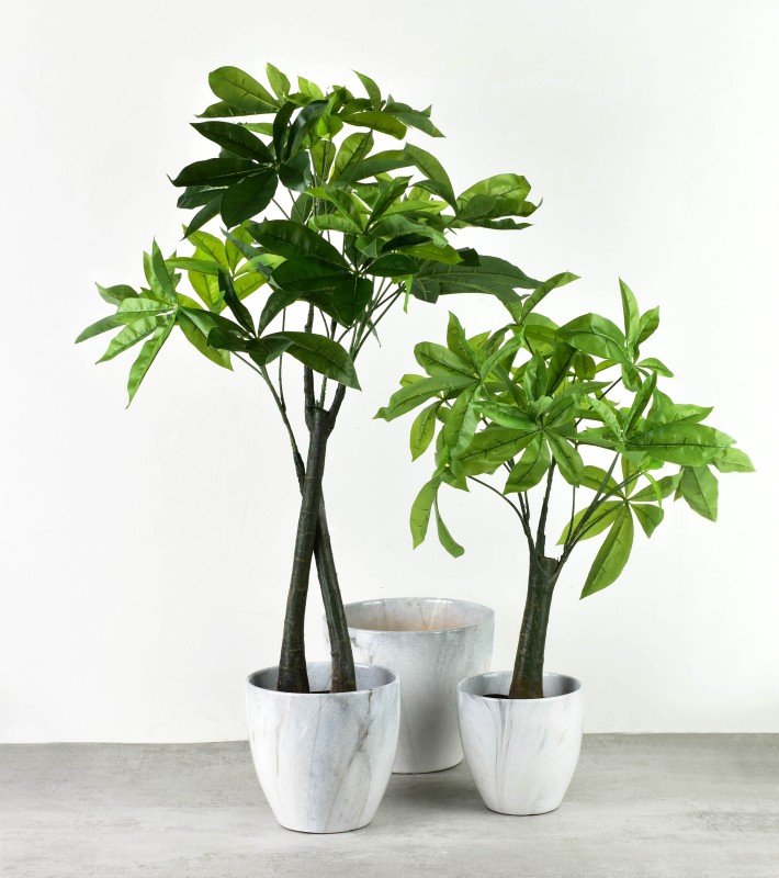 Sztuczny kwiat drzewko szczęścia 13x12x65cm VIRIDIS