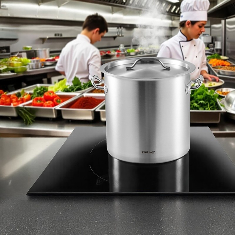 Garnek gastronomiczny z pokrywą stalową 33L KINGHOFF