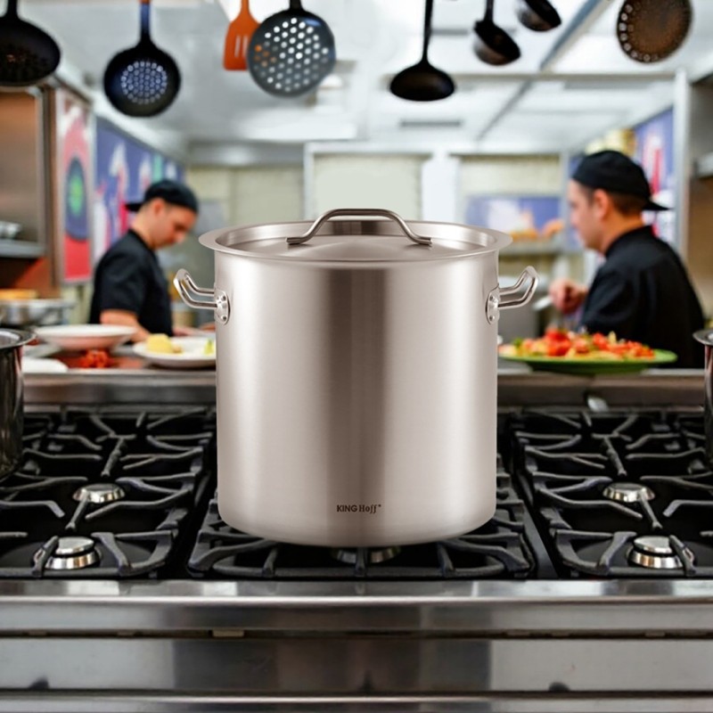 Garnek gastronomiczny z pokrywą stalową 17L KINGHOFF
