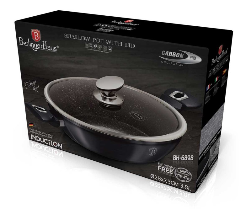Garnek z powłoką granitową 28cm BERLINGERHAUS CARBON PRO