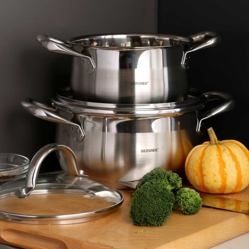 Garnek ze stali nierdzewnej BERGNER 5,6L GOURMET LINE 24cm