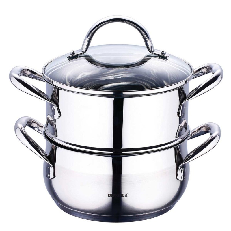 Garnek do gotowania na parze BERGNER 2,2L GOURMET LINE 18cm