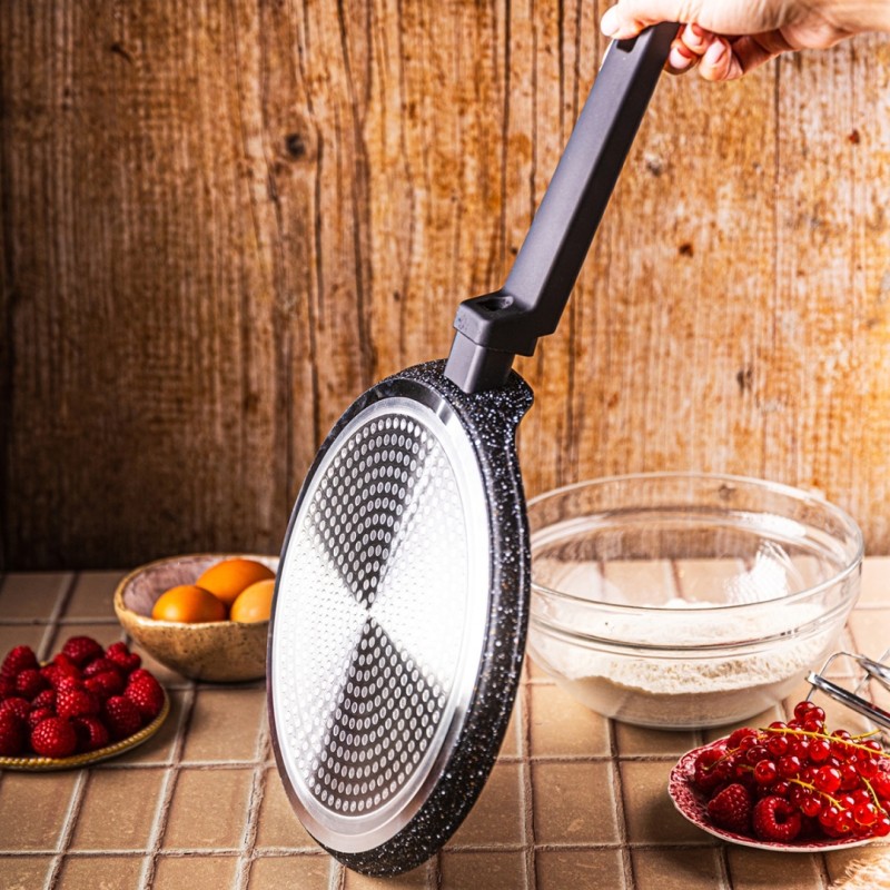 Patelnia z powłoką marmurkową do naleśników KLAUSBERG 24cm