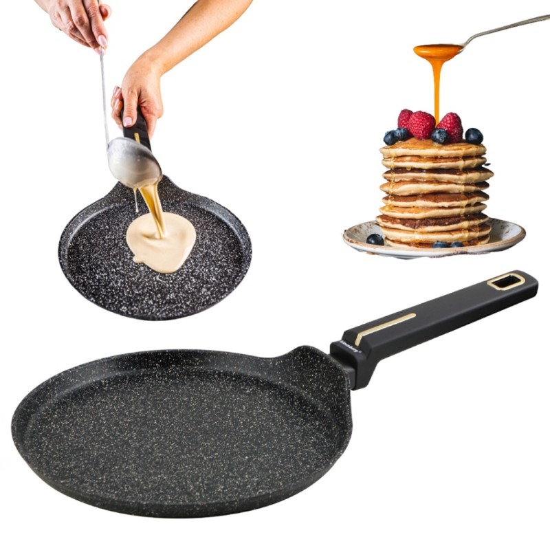 Patelnia z powłoką marmurkową do naleśników KLAUSBERG 24cm