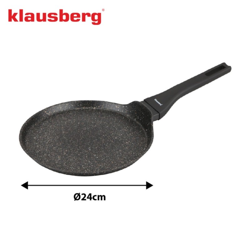 Patelnia z powłoką marmurkową do naleśników KLAUSBERG 24cm