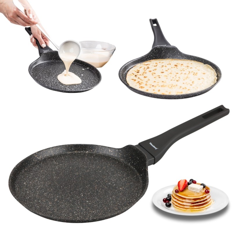 Patelnia z powłoką marmurkową do naleśników KLAUSBERG 24cm