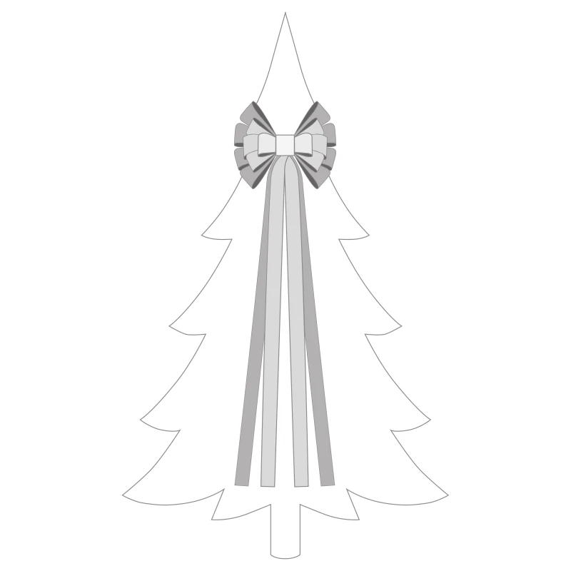 Kokarda zawieszka 32x130 cm SANTA LILA
