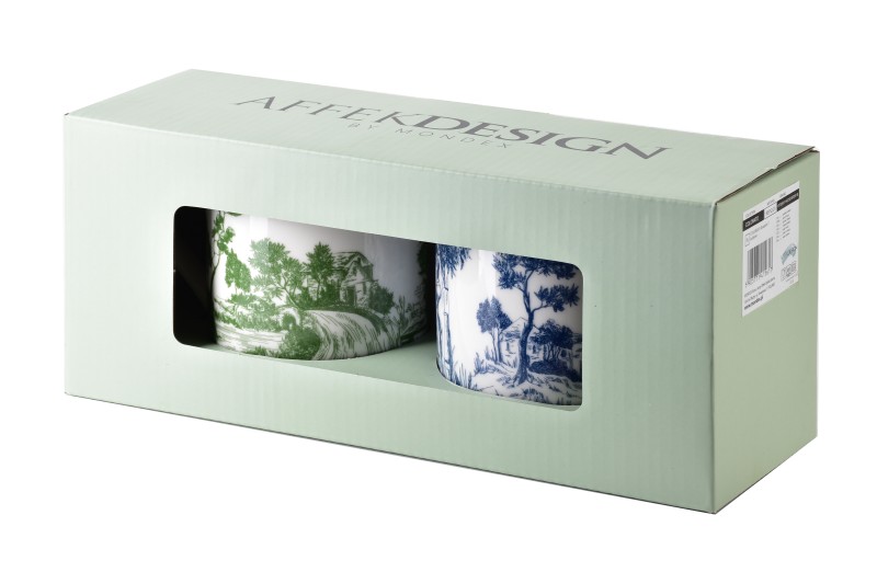 Komplet 2 kubków 2x400ml 8xh9,7cm COLORATO