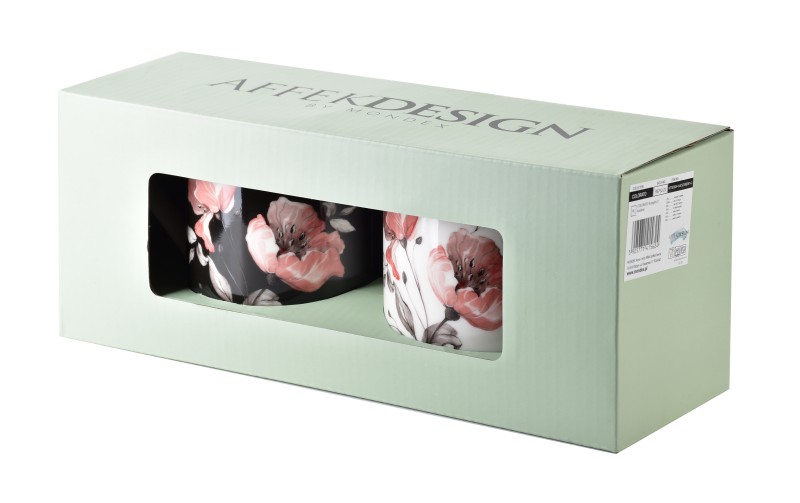 Komplet 2 kubków 2x400ml 8xh9,7cm COLORATO