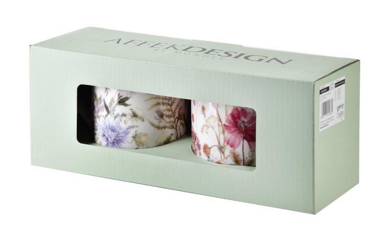 Komplet 2 kubków 2x400ml 8xh9,7cm COLORATO