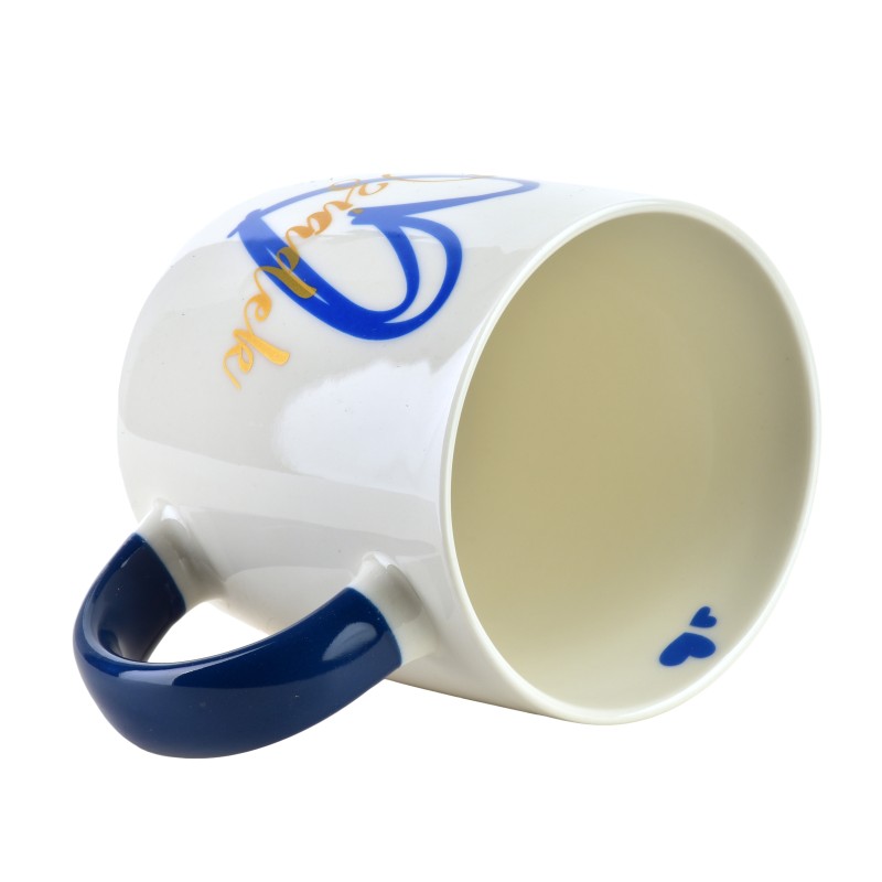 Kubek z brelokiem 350ml 8,5x12x9 DZIADEK granatowy