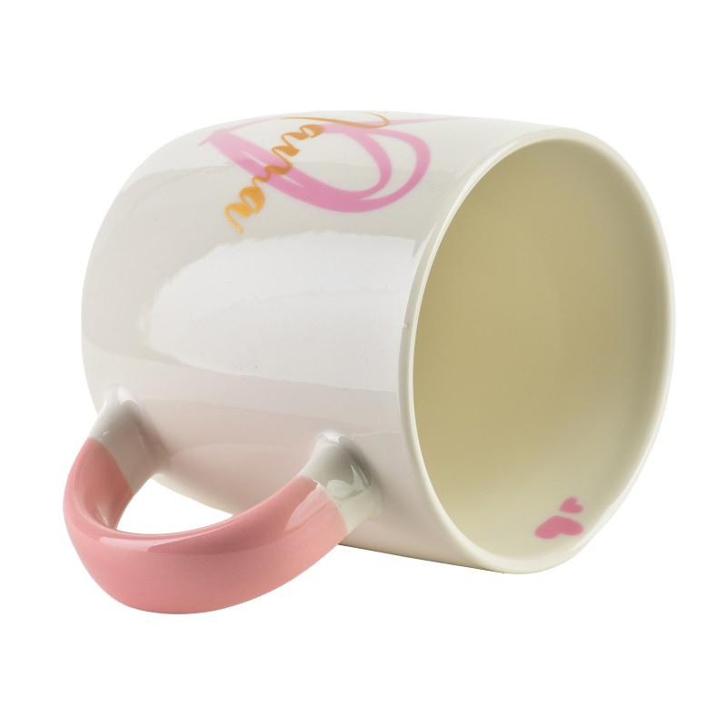 Kubek z brelokiem 350ml 8,5x12x9cm MAMA różowy