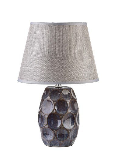Lampa stołowa 11x11x33,5 cm LETI GREY