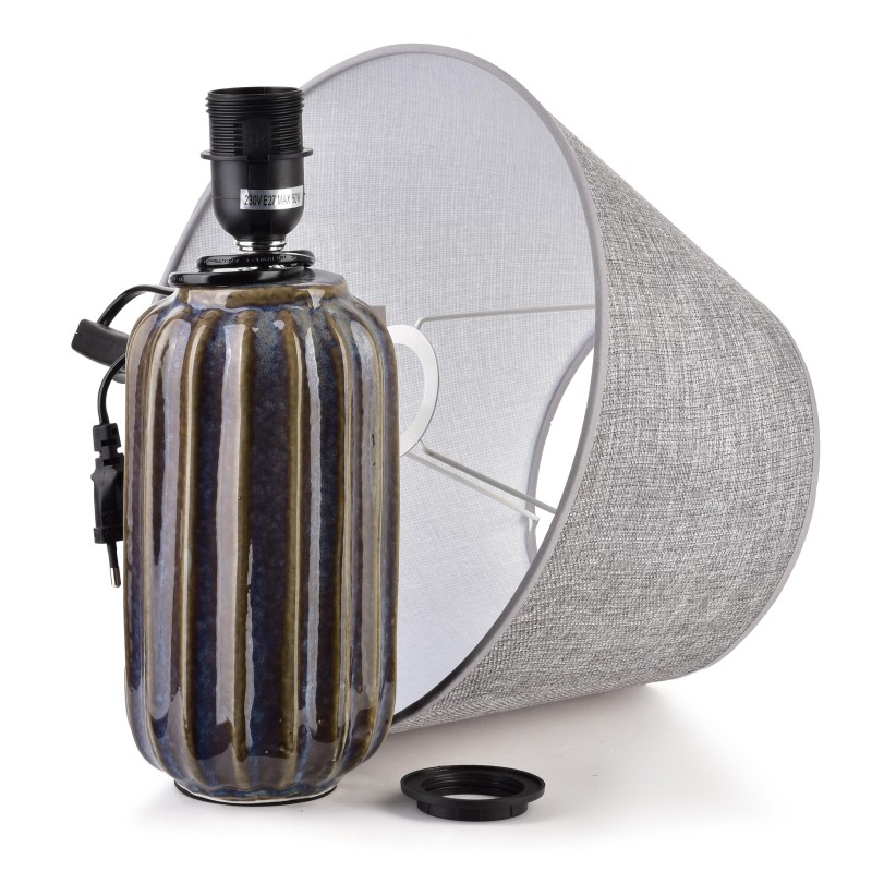 Lampa stołowa 10x10x41 cm LETI GREY