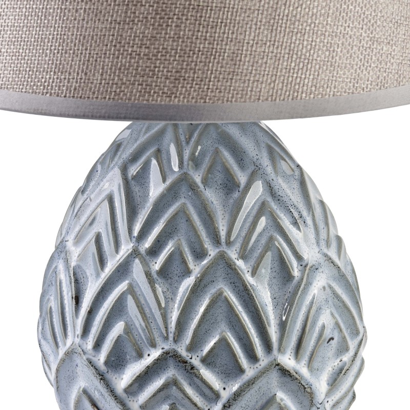 Lampa stołowa 13,5x9x33 cm LETI WOOD  niebieska