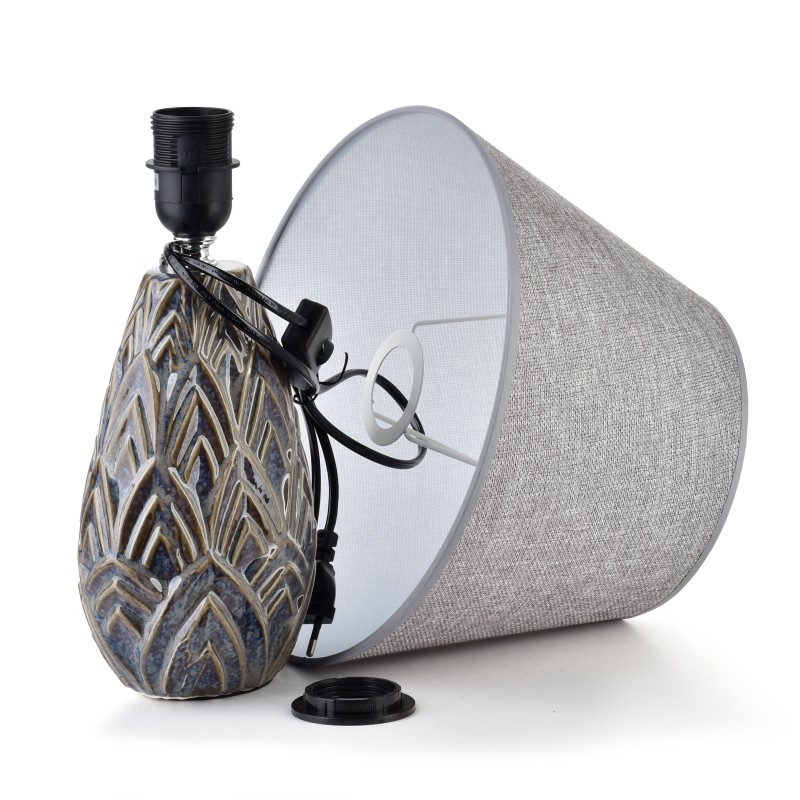 Lampa stołowa 13,5x9,5x40 cm LETI WOOD