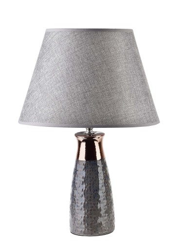 Lampa stołowa 10x10x46 cm LETI GRAPHITE grafitowa